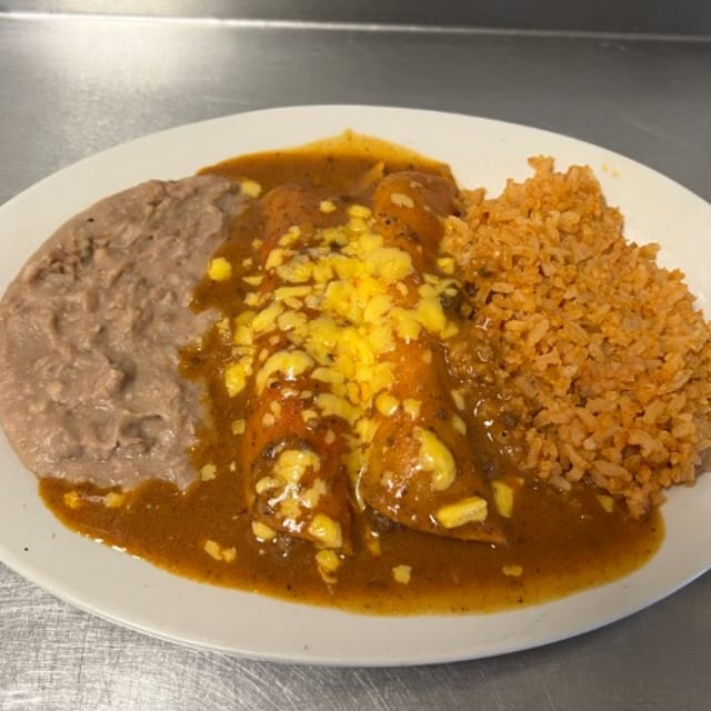 Two Enchiladas Plate.