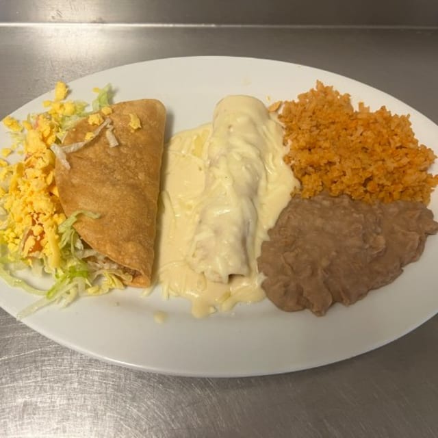 Enchilada & Taco Plate.