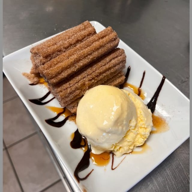 Churros with Ice Cream.